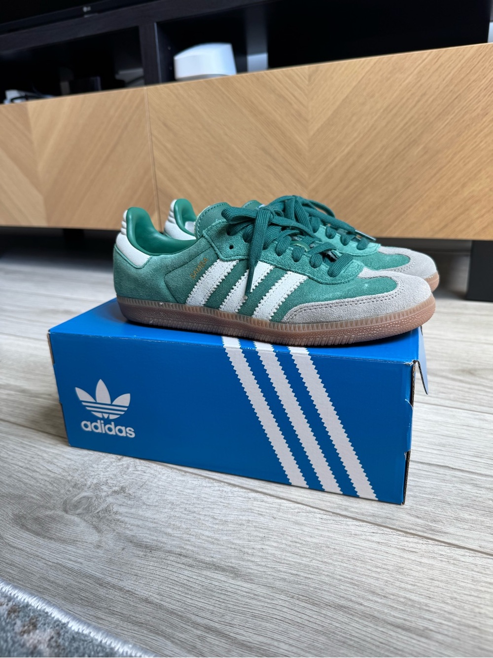 Adidas Samba OG - Collegiate Green Gum Grey Toe - ID2054 - Picture 3 of 7